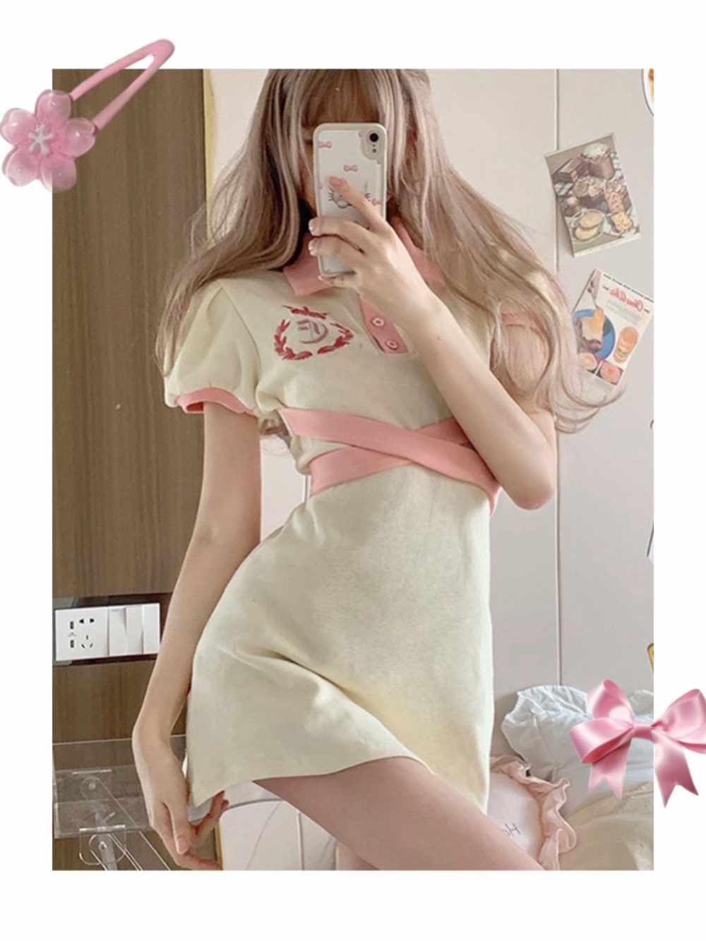 YesStyle Mini Dress Kawaii Pink